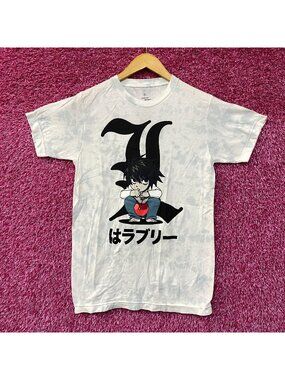 Death Note Chibi L Is Lovely Anime T-Shirt Small